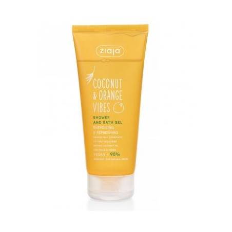 Ziaja - COCONUT & ORANGE VIBES Gel de ducha y baño energizante y refrescante