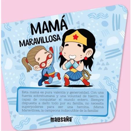 Malasaña - TARJETA DE FELICITACIÓN - MAMÁ MARAVILLOSA