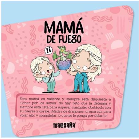 Malasaña - TARJETA DE FELICITACIÓN - MAMÁ DE FUEGO