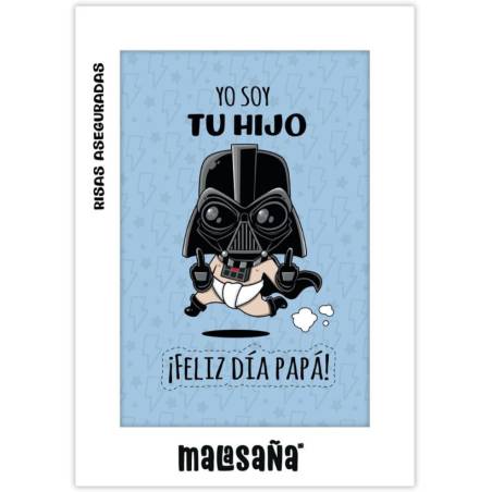 Malasaña - TARJETA DE FELICITACIÓN - PAPÁ YO SOY TU HIJO