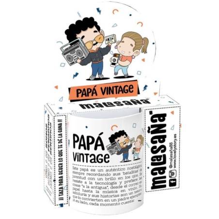 Malasaña - Taza PAPÁ VINTAGE