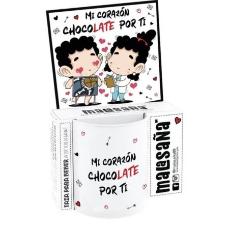 Malasaña - Taza Mi corazón chocolate por ti