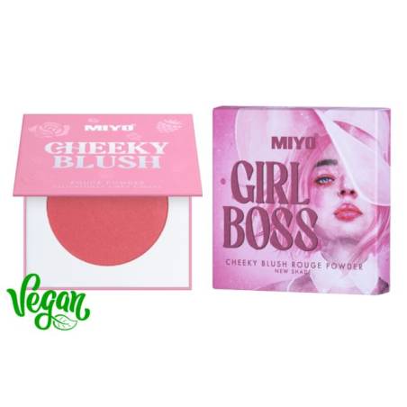 Miyo - Colorete en polvo GIRL BOSS Cheeky Blush 04 Legally Strawberry