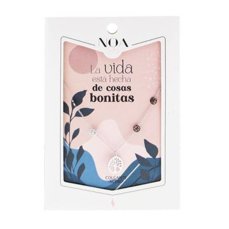 Noa Story - Colgante Acero Plateado - La vida está hecha de cosas bonitas