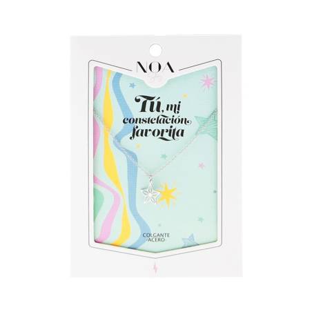 Noa Story - Colgante Acero Plateado - Tú, mi constelación favorita