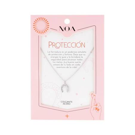 Noa Story - Colgante Acero Plateado - Protección