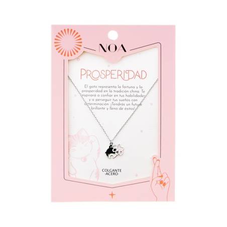 Noa Story - Colgante Acero Plateado - Prosperidad