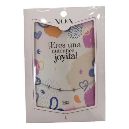 Noa story - Pulsera Acero Plateado - ¡Eres una auténtica joyita!