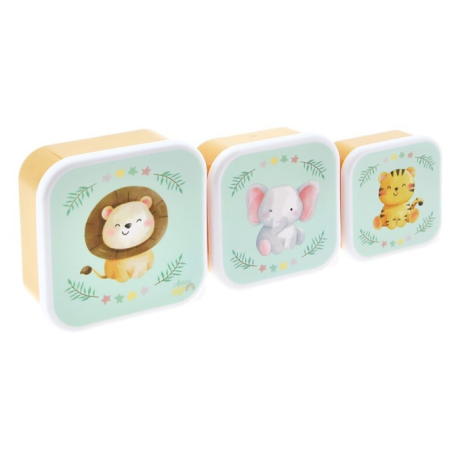 Lovely Story - SET 3 CAJITAS DE ALMUERZO INFANTIL Libre BPA
