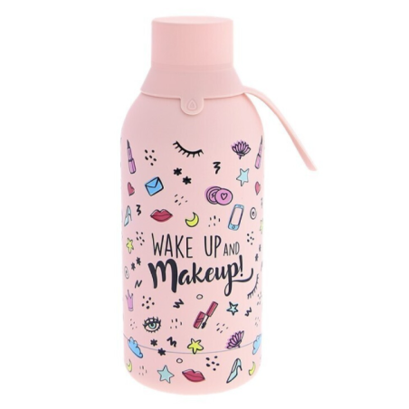 Aurea - BOTELLA ACERO INOXIDABLE 500ML - PEACH WAKE UP AND MAKEUP
