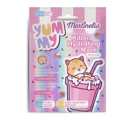 Martinelia - Mascarilla Facial con carita de Gatito YUMMY KITTEN hidratante