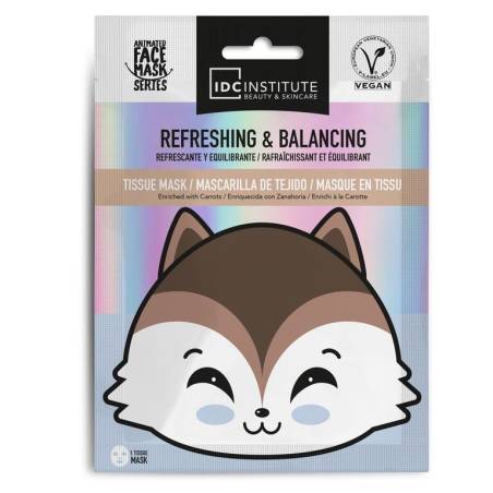 IDC INSTITUTE - Mascarilla Facial carita de Zorrito Refrescante y Equilibrante