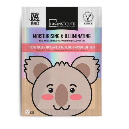 IDC INSTITUTE - Mascarilla Facial carita de Koala Humectante e iluminadora