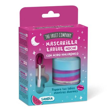 The Fruit Company - Mascarilla Labial Noche Sandia con Ácido Hialurónico 12 ml