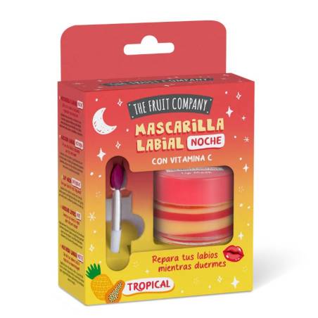 The Fruit Company - Mascarilla Labial Noche Tropical con Vitamina C 12 ml
