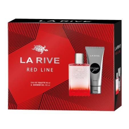 La Rive - Set de Regalo RED LINE para hombre Eau de toilette 90ml y Refrescante gel de ducha 100 ml