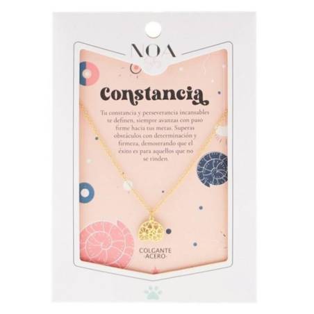 Noa Story - Colgante Acero Dorado - Constancia