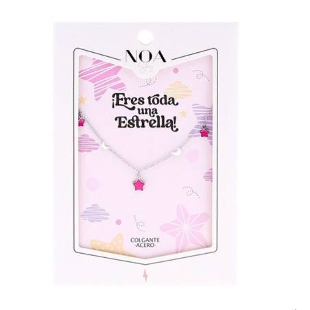 Noa Story - Colgante Acero Plata - ¡Eres toda una estrella!