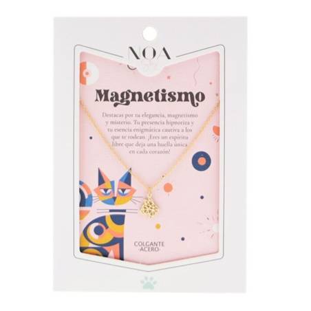 Noa Story - Colgante Acero Dorado - Magnetismo