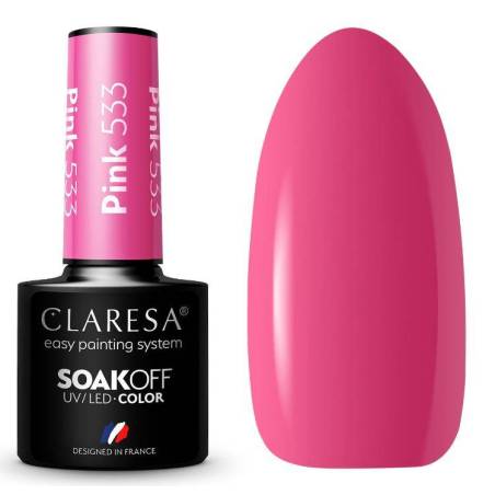 CLARESA - ESMALTE SEMIPERMANENTE Pink Nº 533