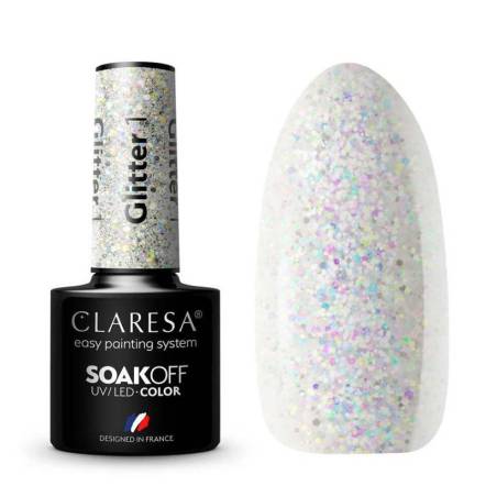 CLARESA - ESMALTE SEMIPERMANENTE Glitter 1